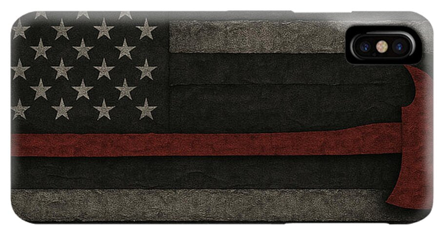 American Flag with Red Axe - Phone Case