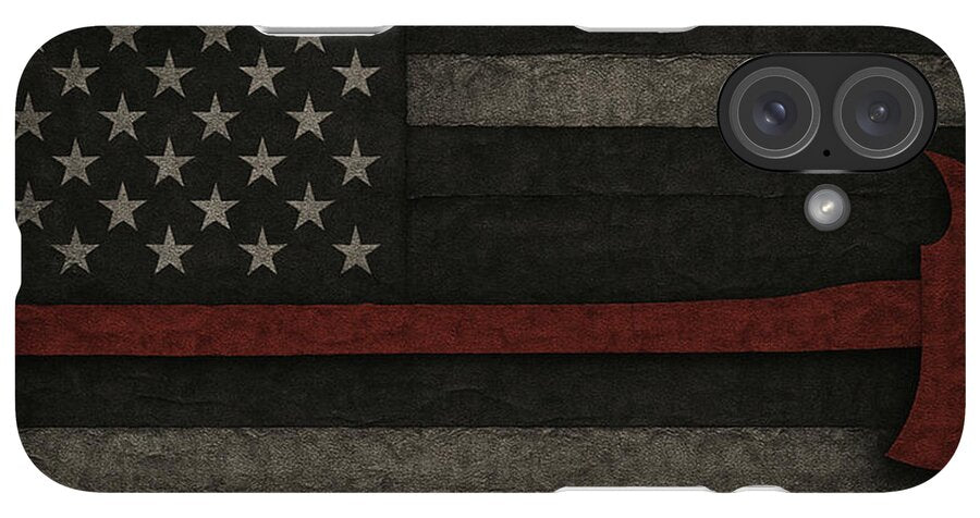 American Flag with Red Axe - Phone Case