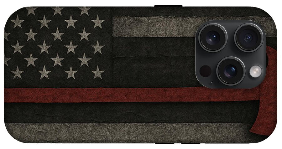 American Flag with Red Axe - Phone Case