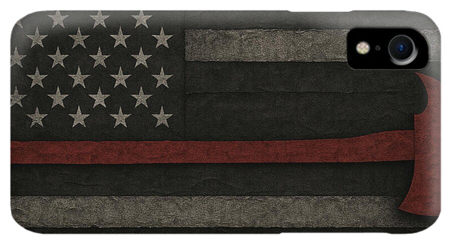 American Flag with Red Axe - Phone Case