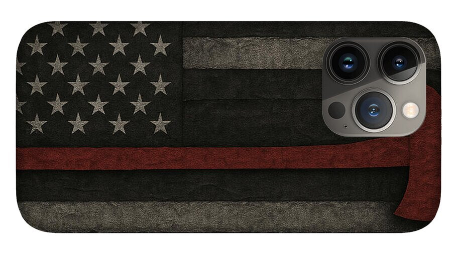 American Flag with Red Axe - Phone Case