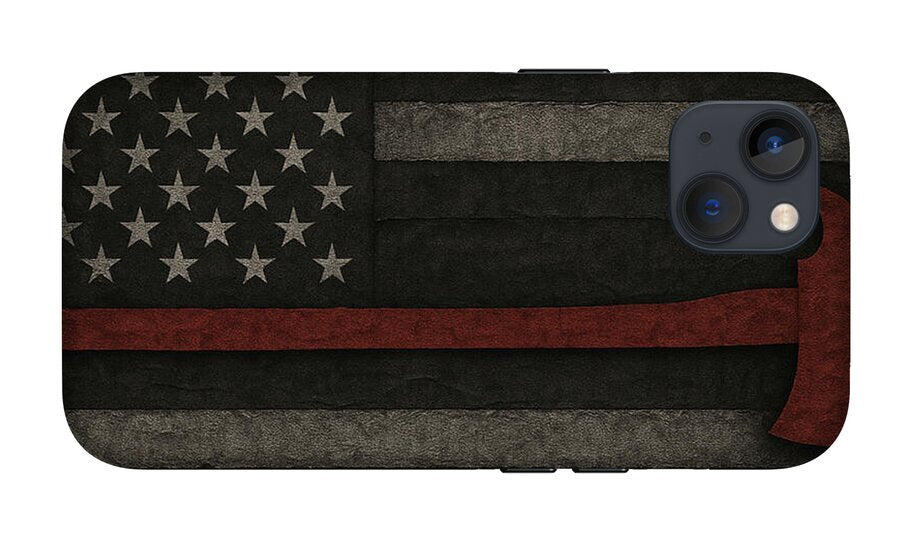American Flag with Red Axe - Phone Case