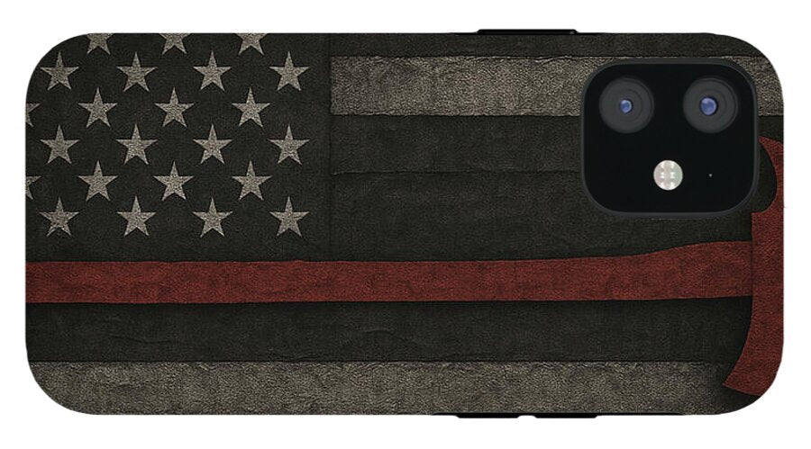 American Flag with Red Axe - Phone Case