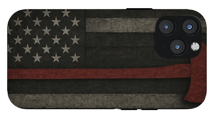 American Flag with Red Axe - Phone Case