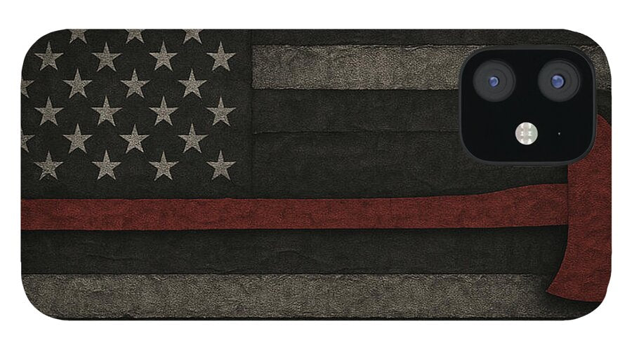 American Flag with Red Axe - Phone Case