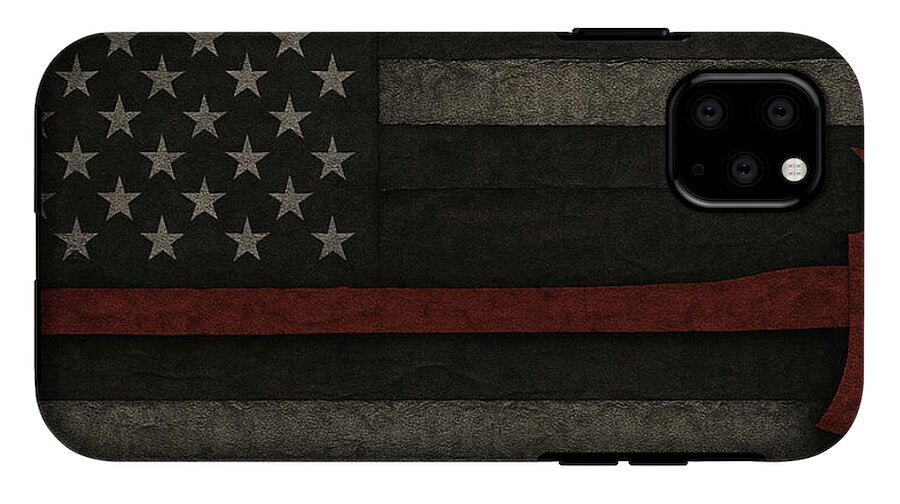 American Flag with Red Axe - Phone Case