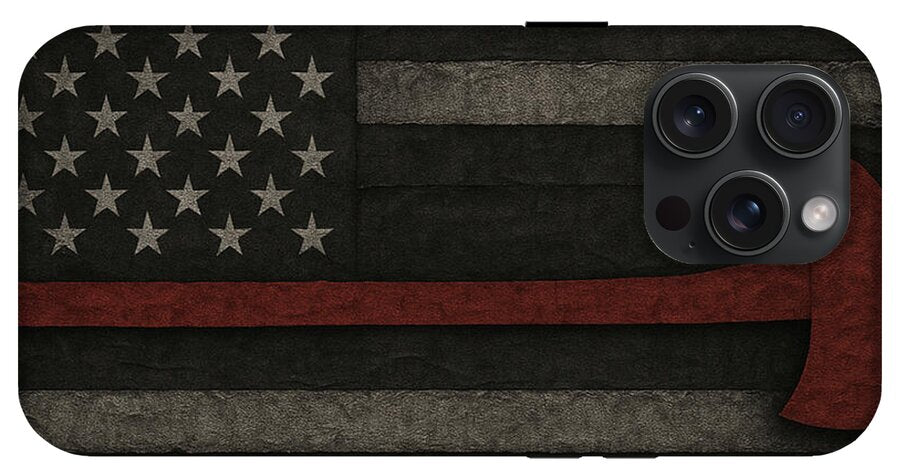 American Flag with Red Axe - Phone Case