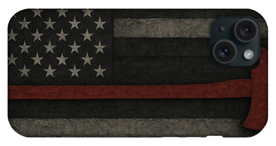 American Flag with Red Axe - Phone Case