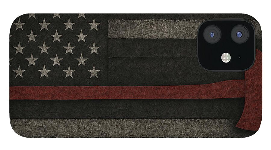 American Flag with Red Axe - Phone Case