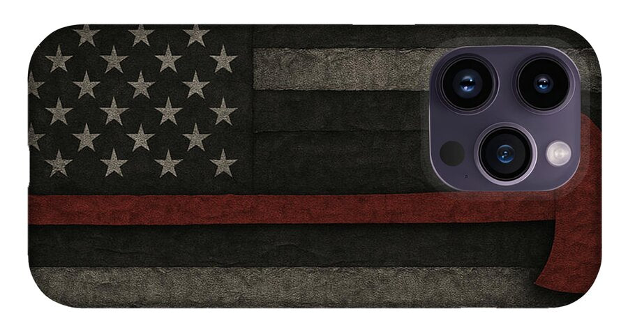 American Flag with Red Axe - Phone Case