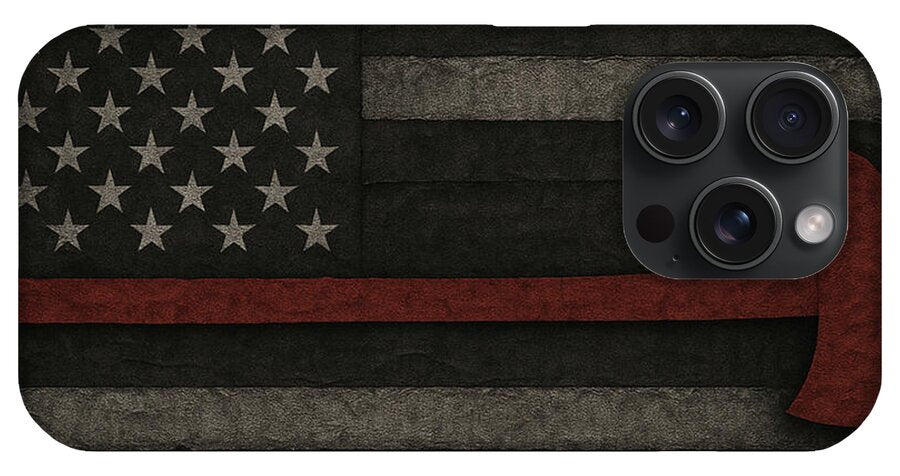 American Flag with Red Axe - Phone Case