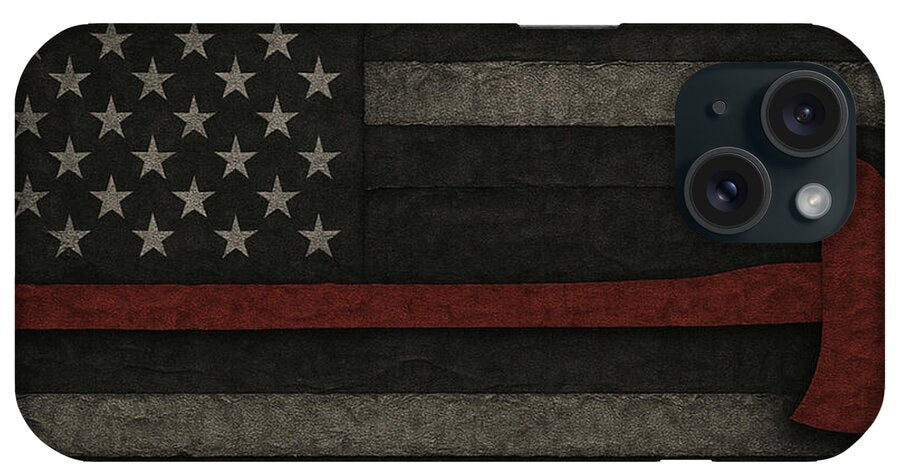 American Flag with Red Axe - Phone Case