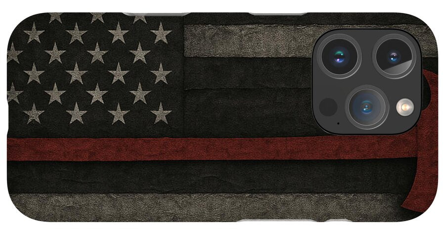 American Flag with Red Axe - Phone Case