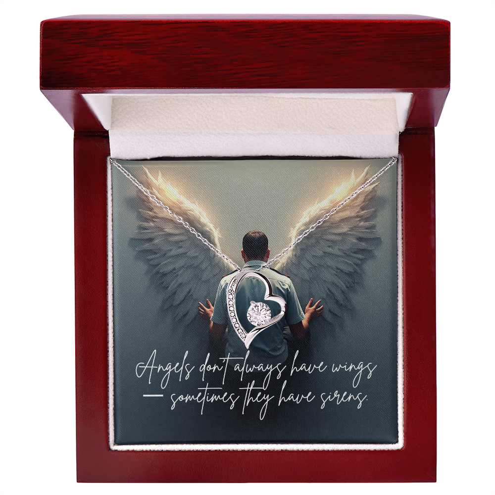“Angels Don't Always Have Wings” Forever Love Necklace