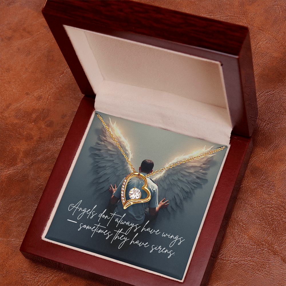 “Angels Don't Always Have Wings” Forever Love Necklace
