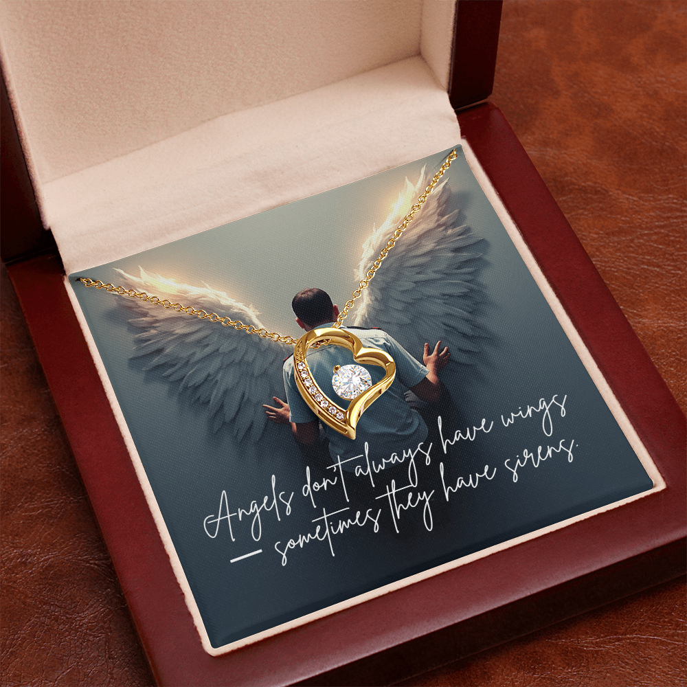 “Angels Don't Always Have Wings” Forever Love Necklace