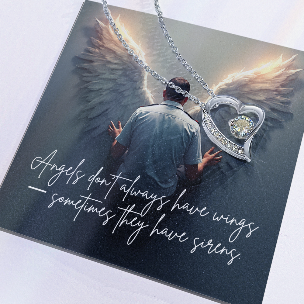 “Angels Don't Always Have Wings” Forever Love Necklace