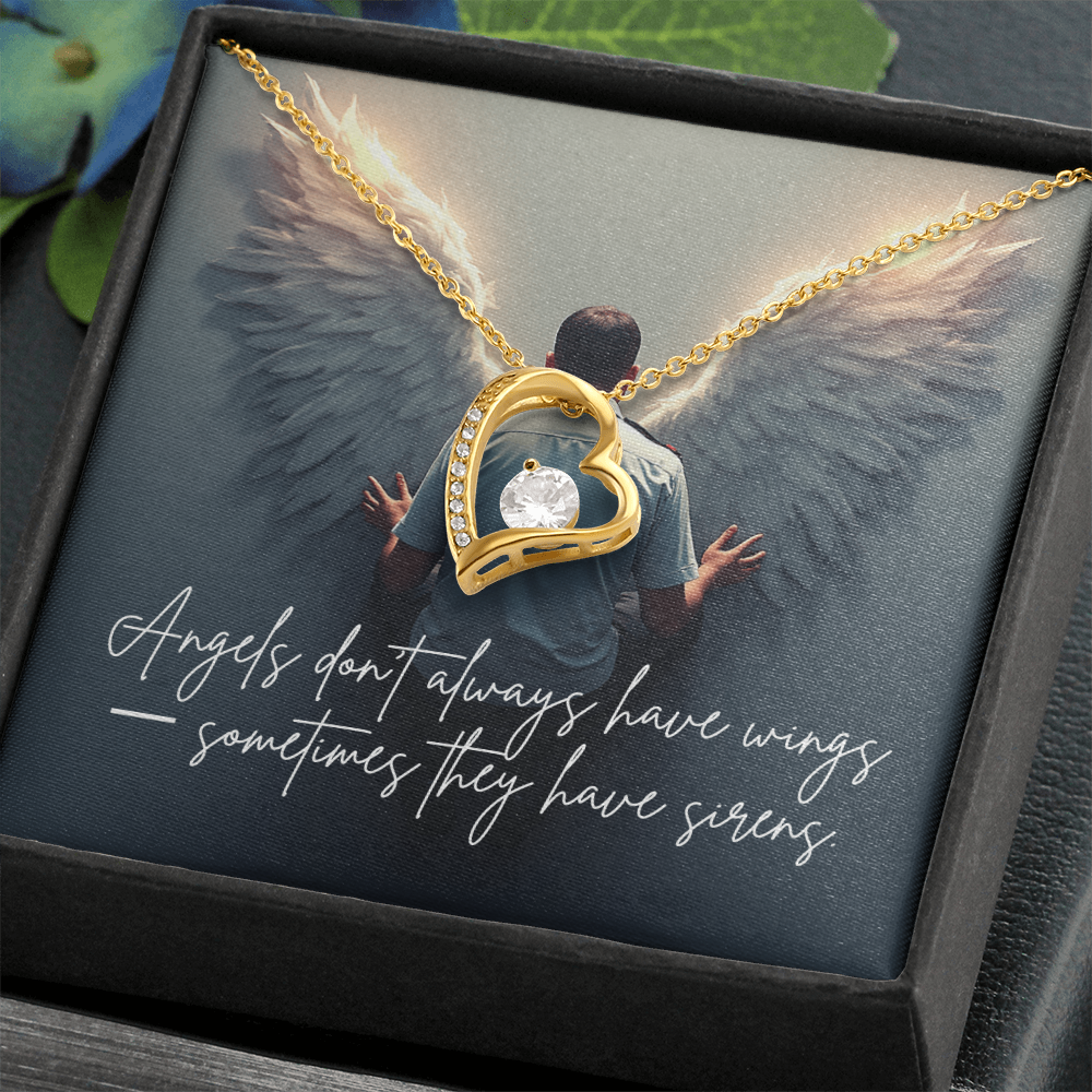 “Angels Don't Always Have Wings” Forever Love Necklace