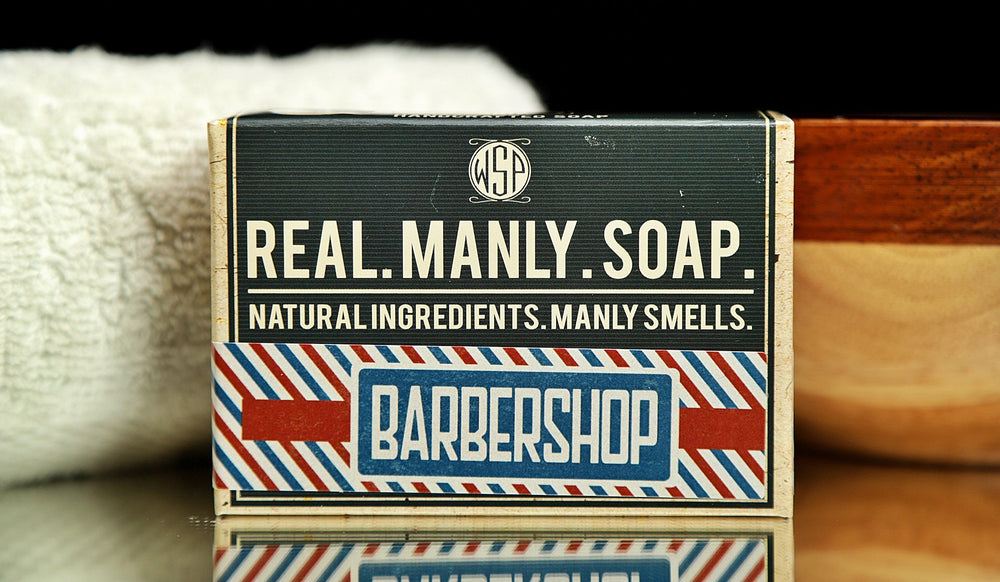WSP Barbershop men's bar soap handcrafted in Chandler, Arizona
