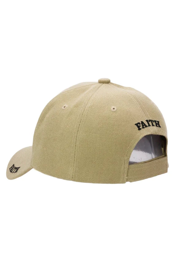 Faith Cross Logo Baseball Cap – Velcro Back Curved Bill