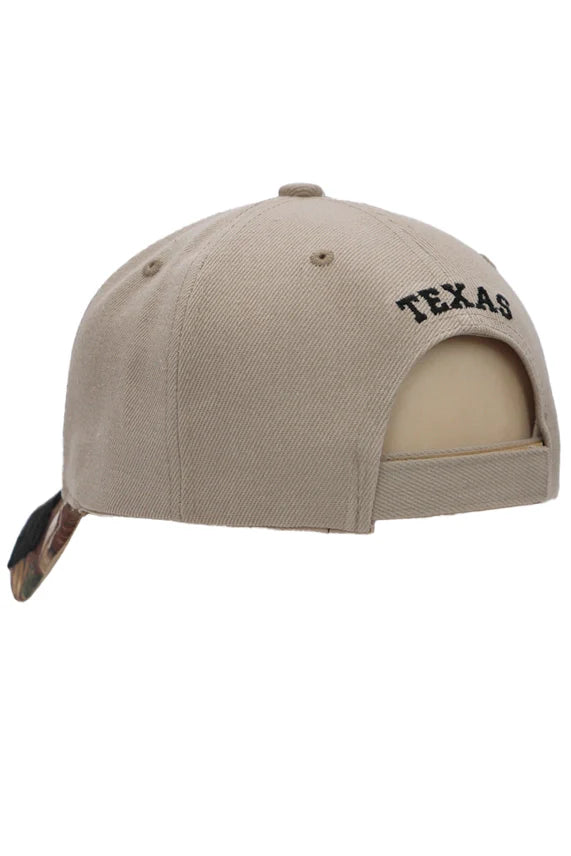 Texas Longhorn Embroidered Baseball Cap – Curved Bill Velcro Back