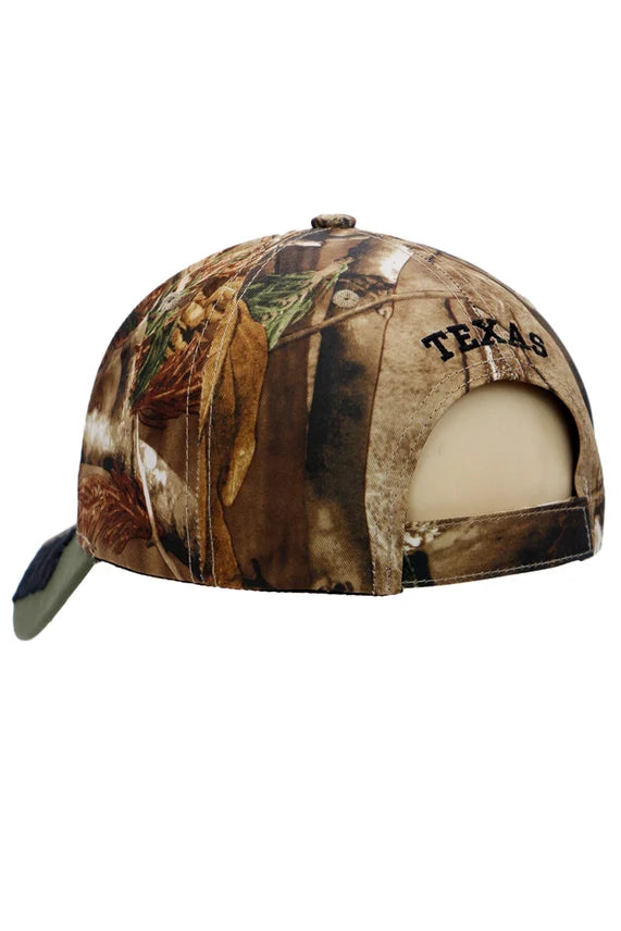 Texas Longhorn Embroidered Baseball Cap – Curved Bill Velcro Back