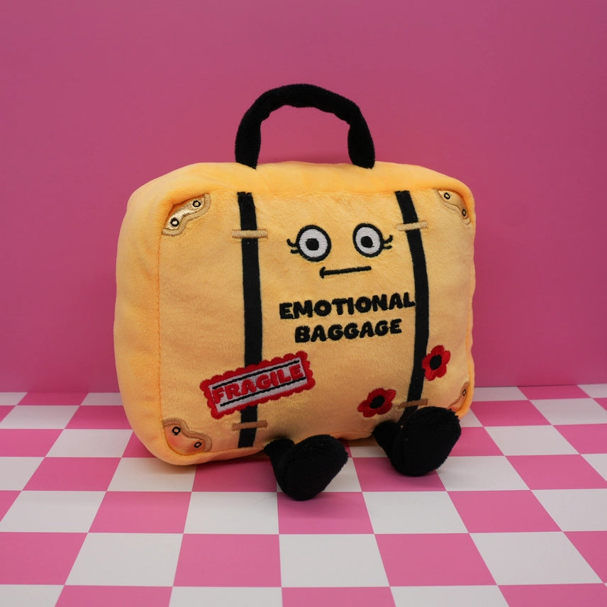 Emotional Baggage Plush – Funny Relatable Stress Relief Plushie
