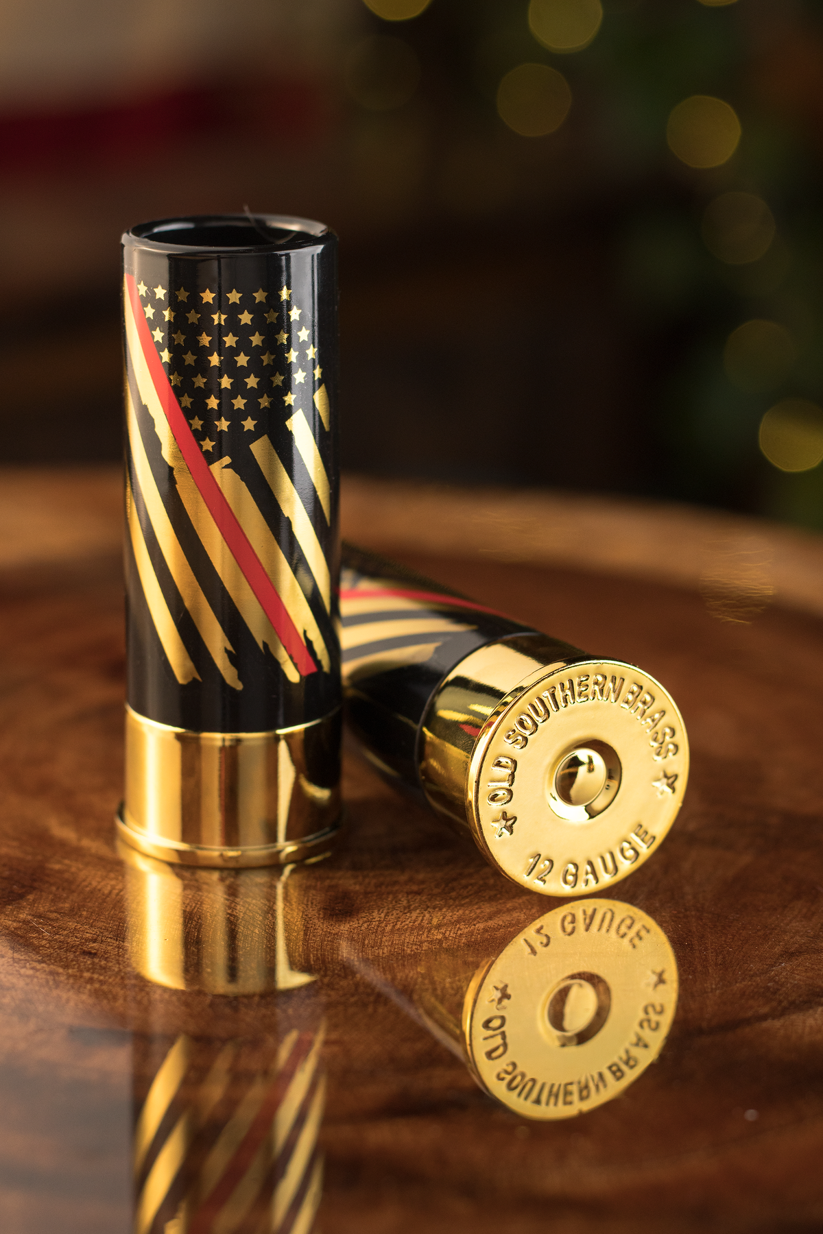 thin red line firefighter shot glasses gift box