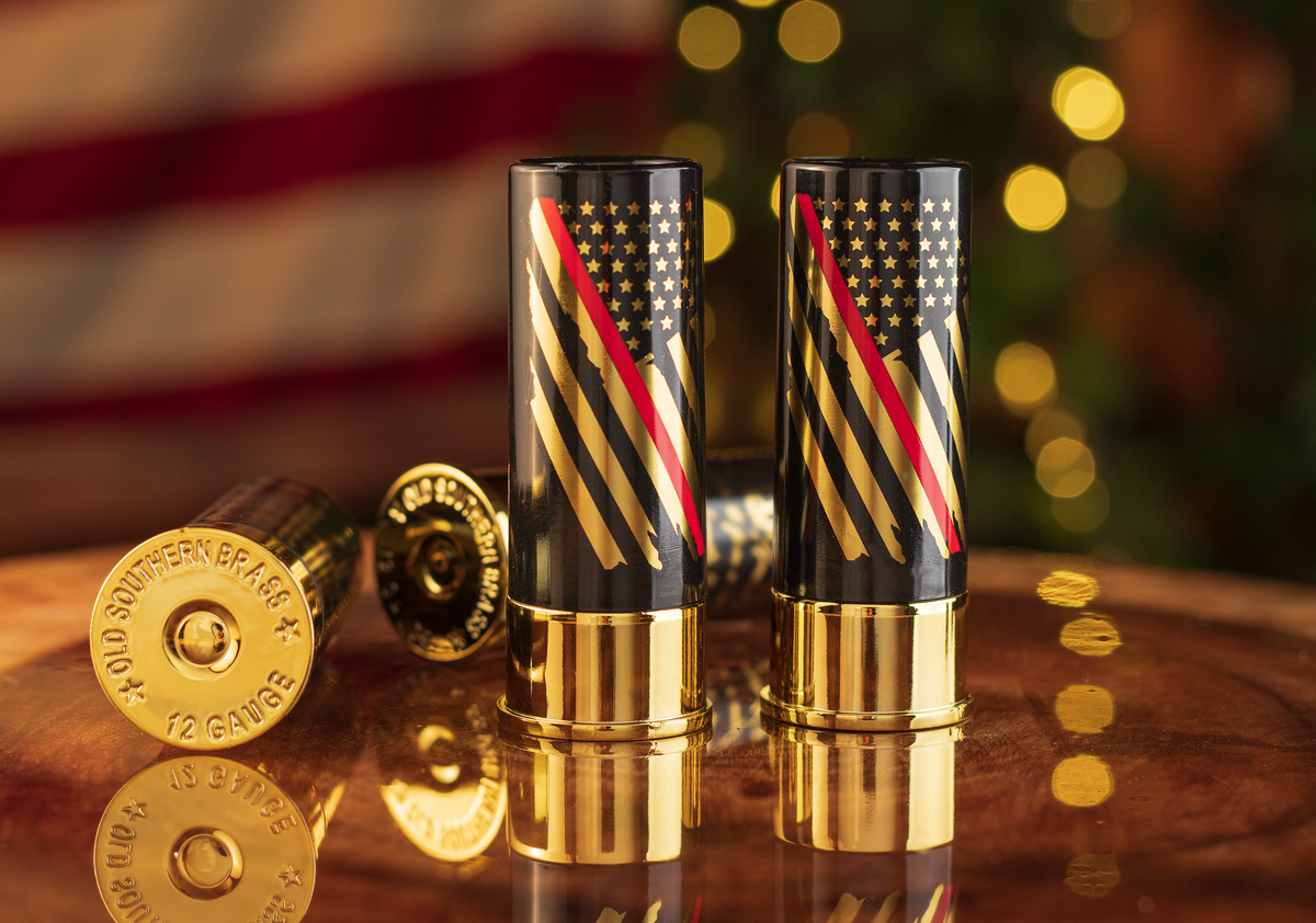 novelty shotgun shell shot glasses firefighter gift