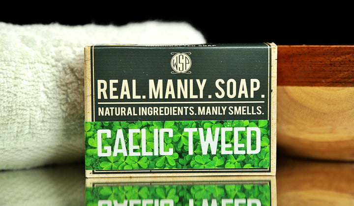 WSP Gaelic Tweed men's bar soap handcrafted in Chandler, Arizona