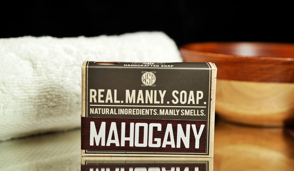 WSP Mahogany men's bar soap handcrafted in Chandler, Arizona