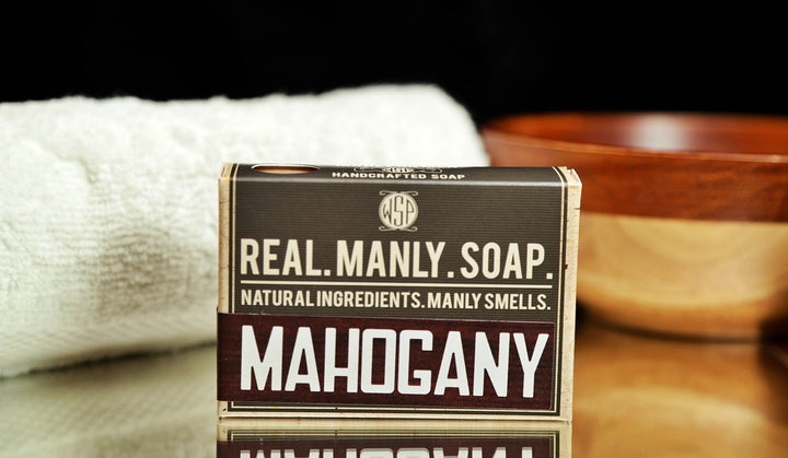 WSP Mahogany men's bar soap handcrafted in Chandler, Arizona