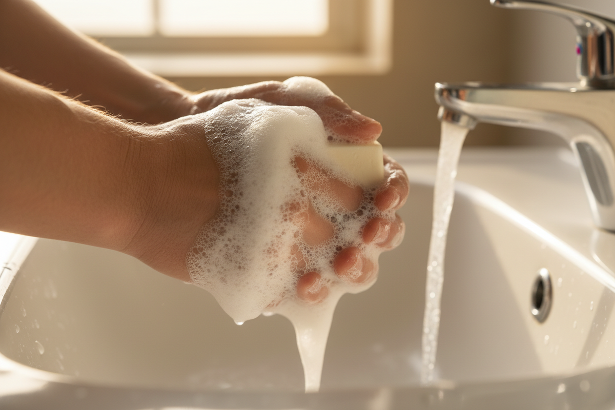 Mahogany Artisan Hand & Body Soap – Natural Castile & Shea Butter Formula – Moisturizing Rich Lather