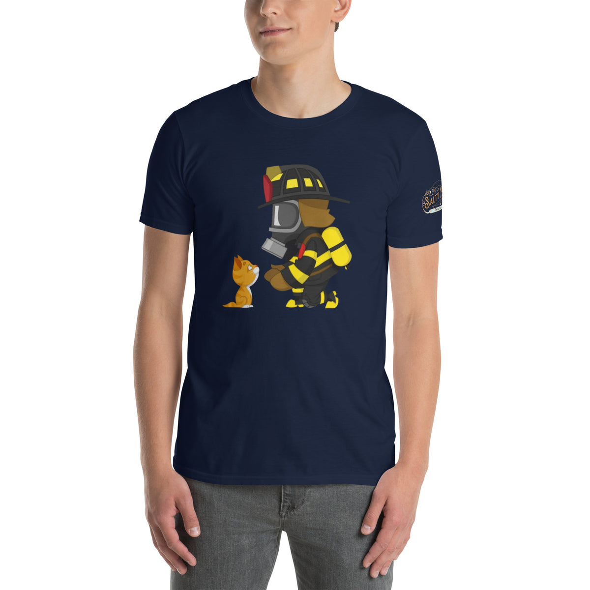 The Salty Medic Clothing Co's heartwarming "Hero & Companion" T-shirt Navy