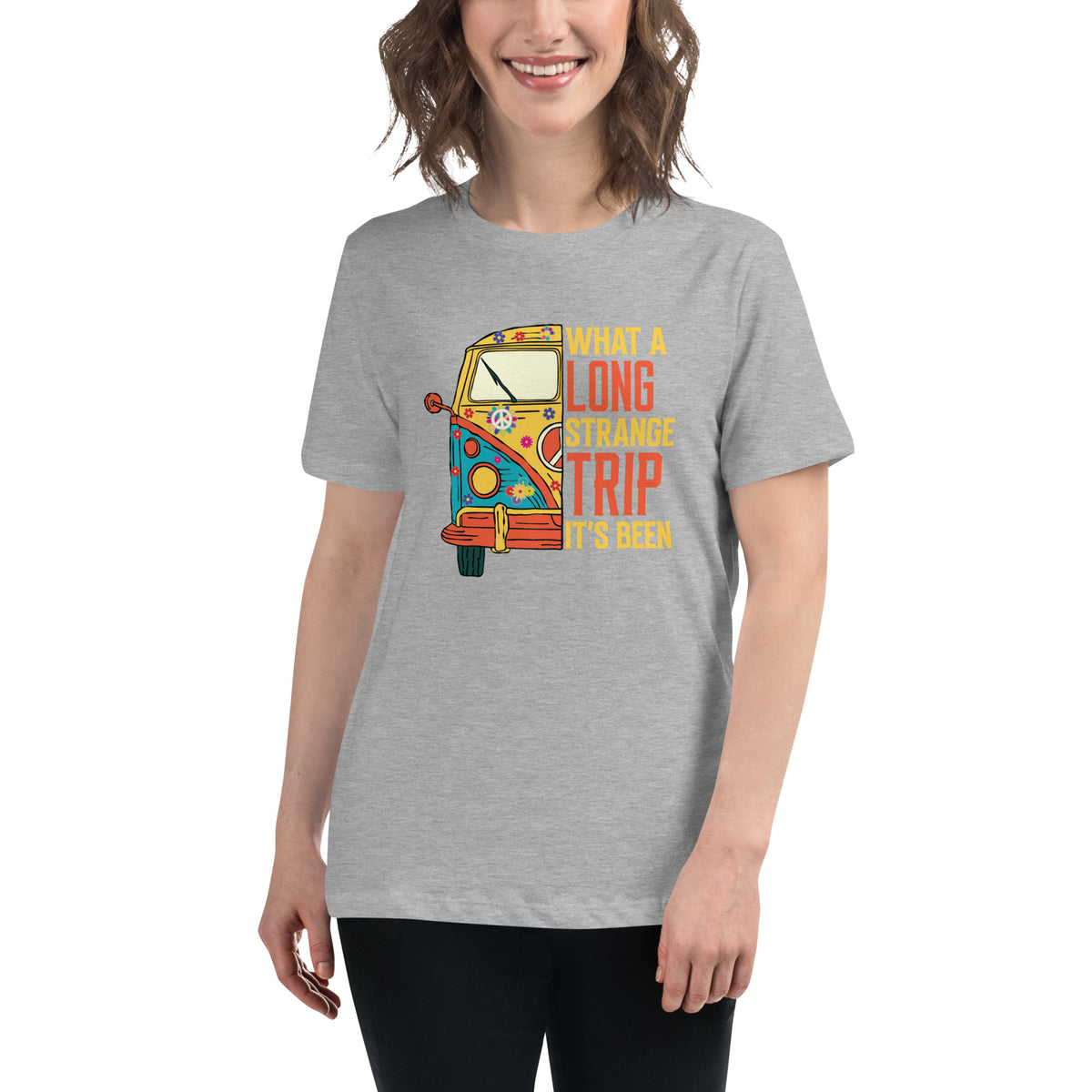 What A Long Strange Trip It's Been Women's Relaxed T-Shirt Athletic Heather