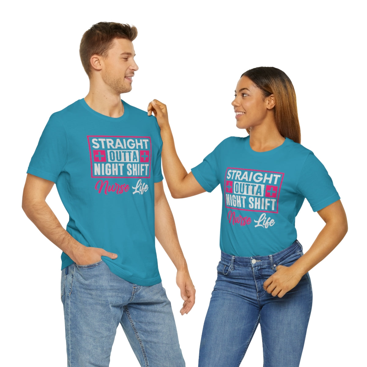 Straight outa night shift Nurse Life Women's Short Sleeve Tee