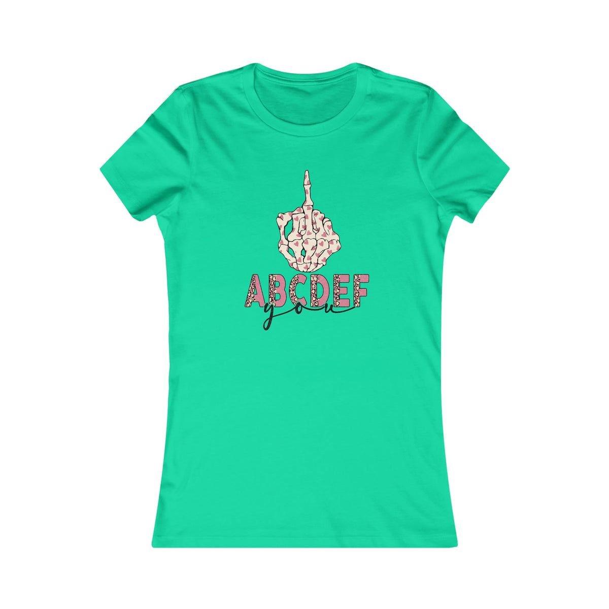 ABCDE F/U Women's Tee Teal