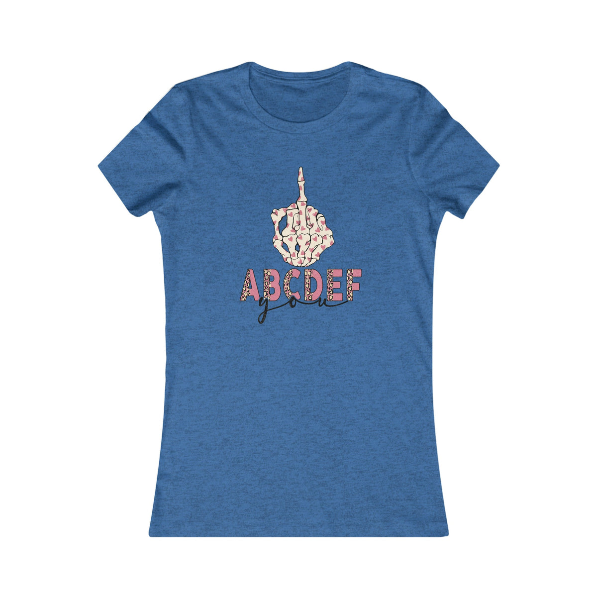 ABCDE F/U Women's Tee Heather True Royal