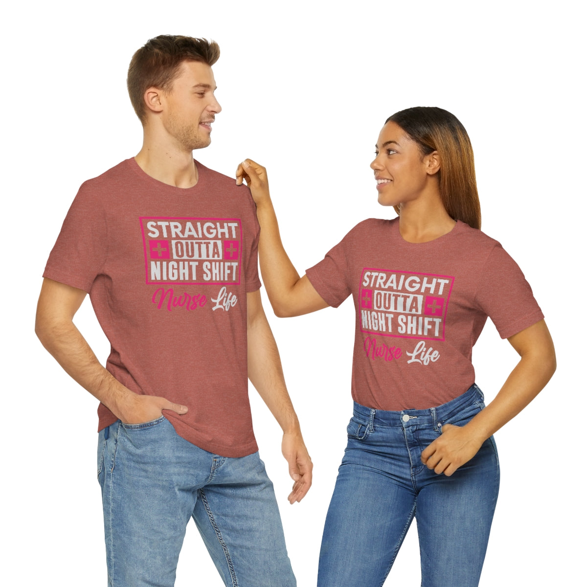 Straight outa night shift Nurse Life Women's Short Sleeve Tee