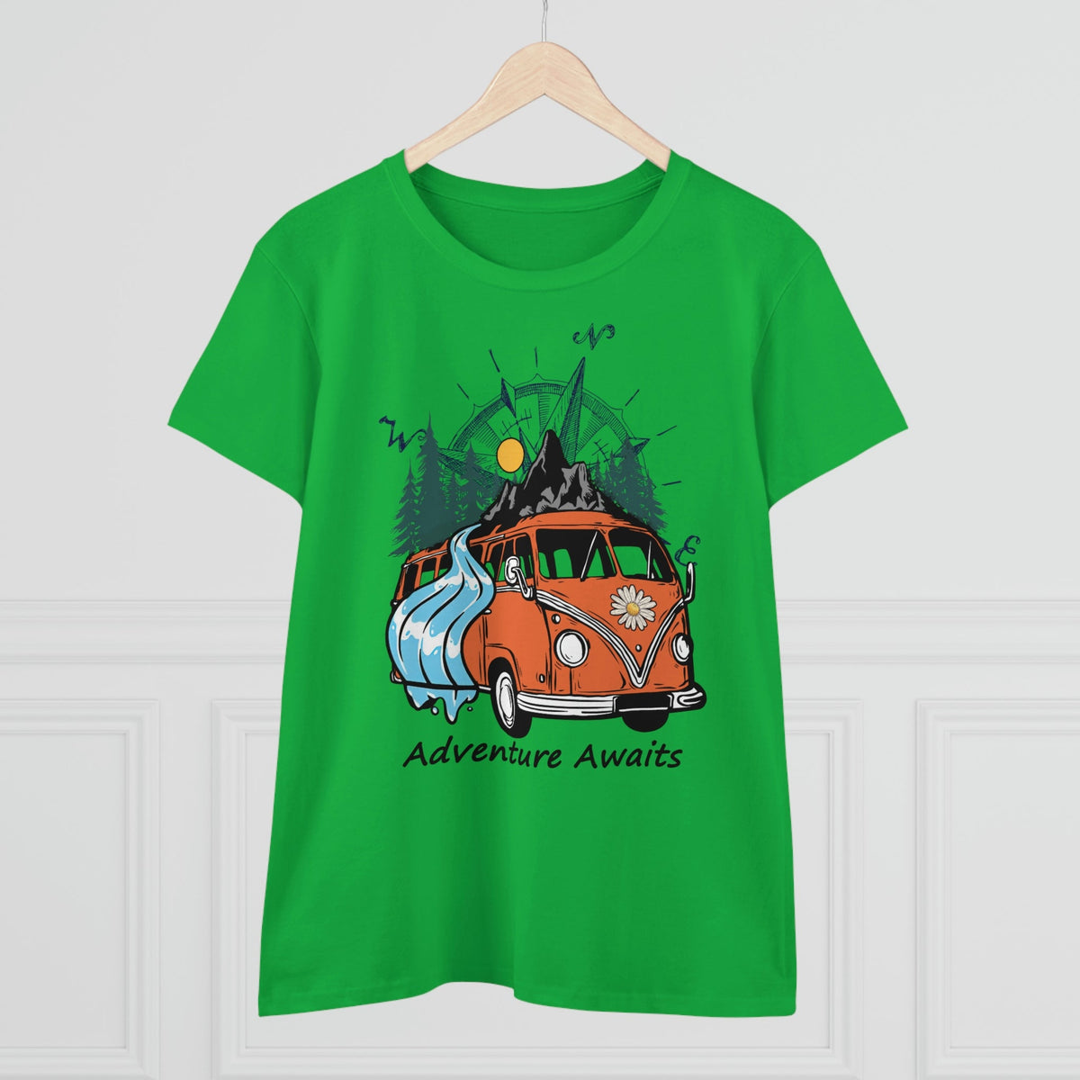 Adventure Awaits Women's Midweight Cotton Tee