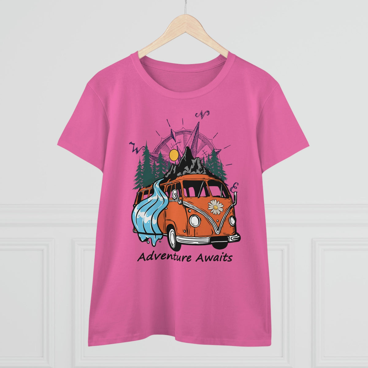 Adventure Awaits Women's Midweight Cotton Tee