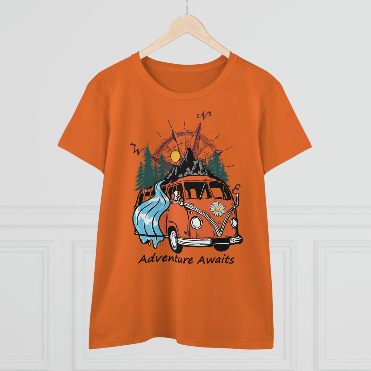 Adventure Awaits Women's Midweight Cotton Tee