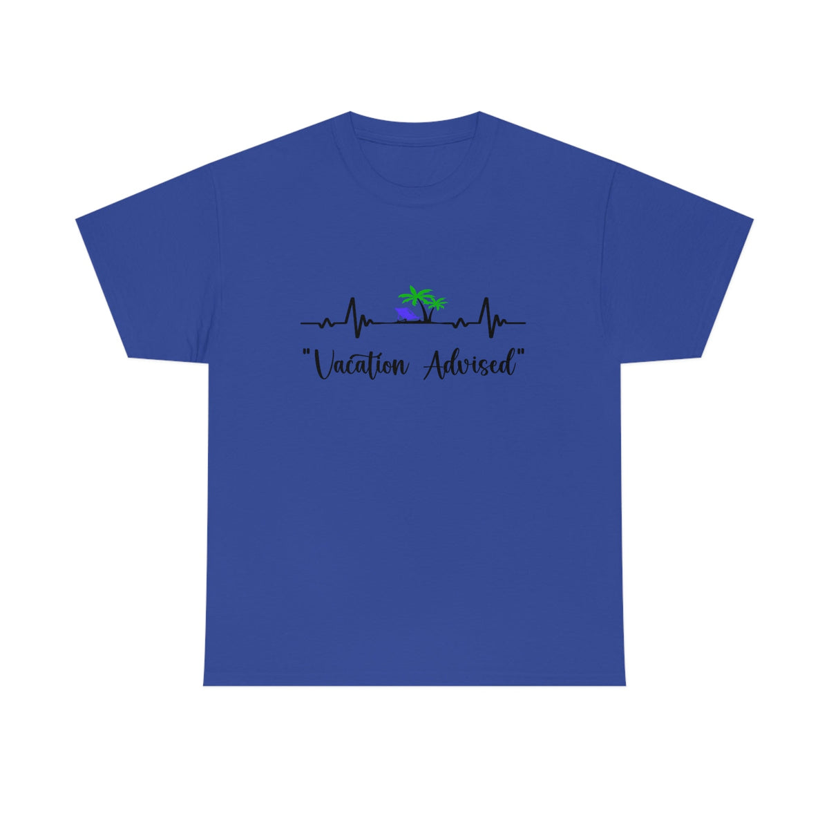 Analyzing Rhythm.... Vacation Advised Men's Heavy Cotton Tee Cobalt S