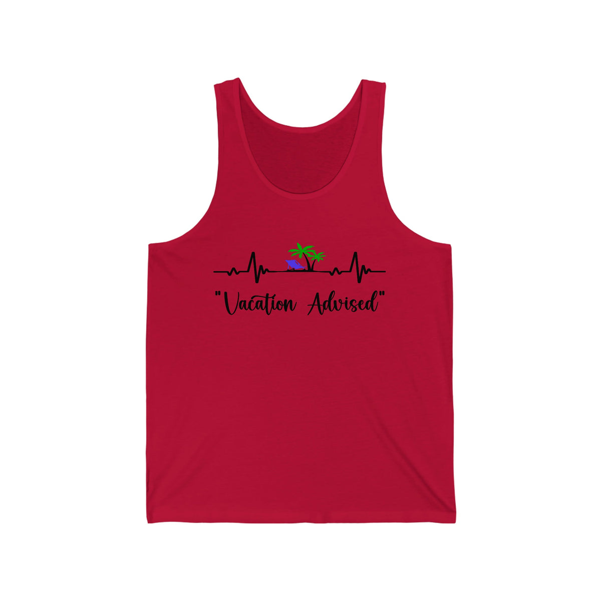 Analyzing Rhythm.... Vacation Advised Men's Tank Red