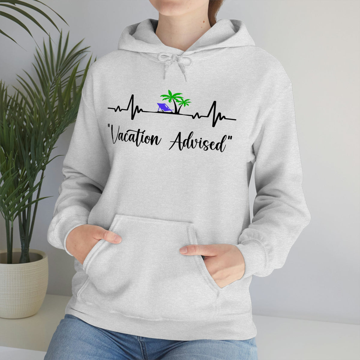 Analyzing Rhythm..... Vacation Advised Unisex Heavy Blend™ Hooded Sweatshirt