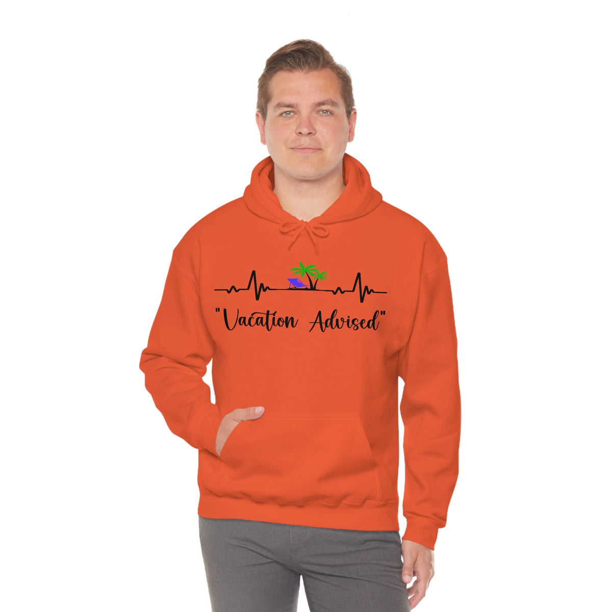 Analyzing Rhythm..... Vacation Advised Unisex Heavy Blend™ Hooded Sweatshirt - Salty Medic Clothing Co.