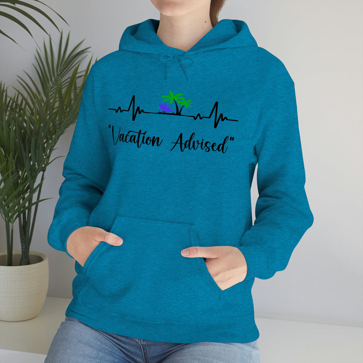 Analyzing Rhythm..... Vacation Advised Unisex Heavy Blend™ Hooded Sweatshirt - Salty Medic Clothing Co.