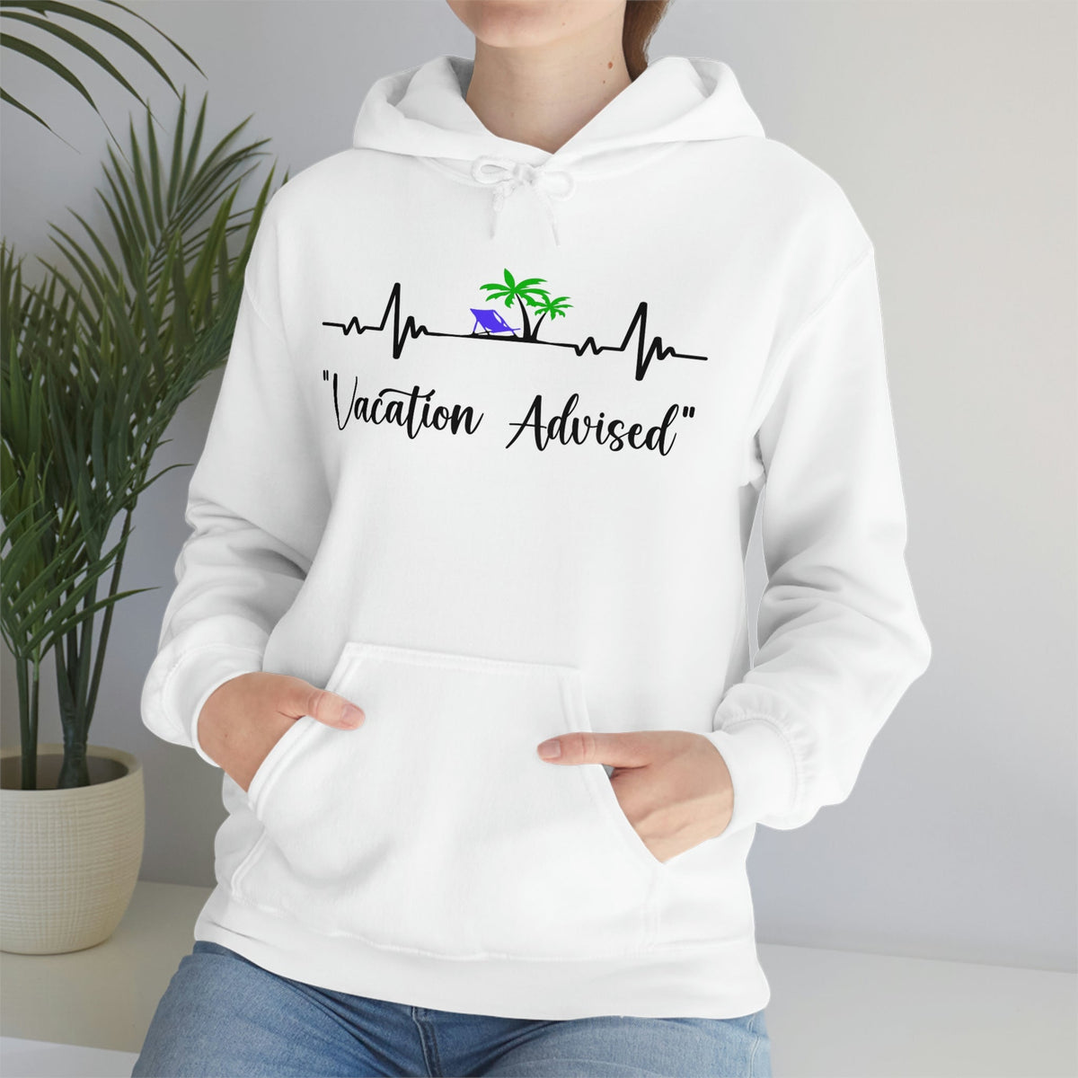 Analyzing Rhythm..... Vacation Advised Unisex Heavy Blend™ Hooded Sweatshirt