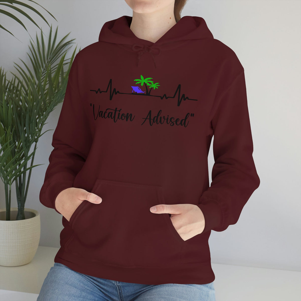 Analyzing Rhythm..... Vacation Advised Unisex Heavy Blend™ Hooded Sweatshirt