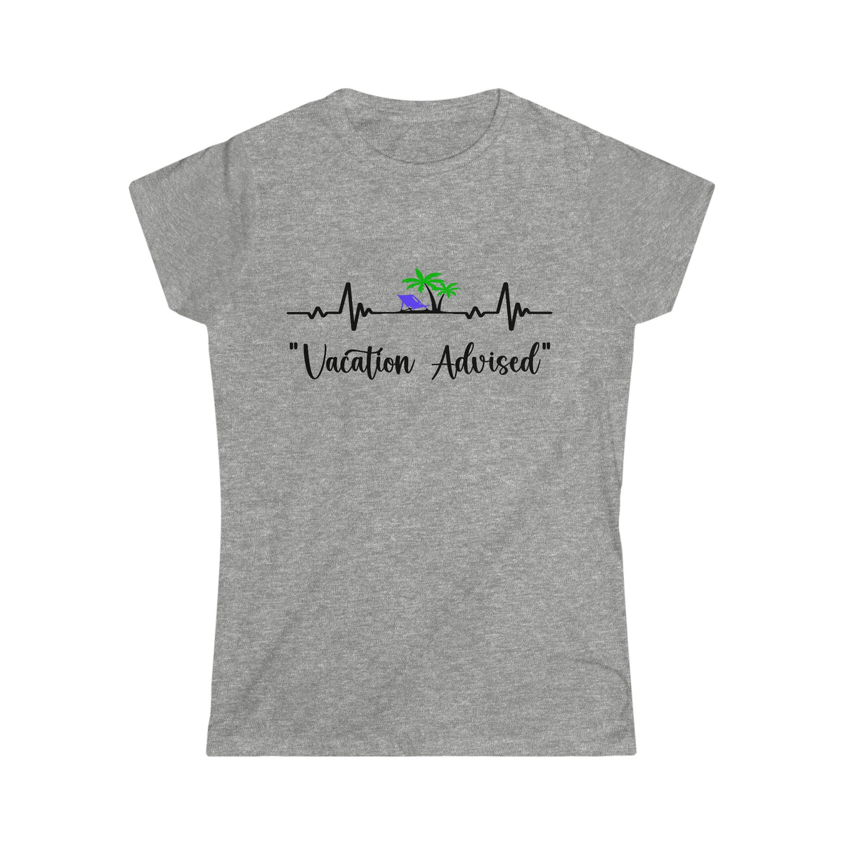 Analyzing Rhythm.... Vacation Advised Women's Softstyle Tee Sport Grey